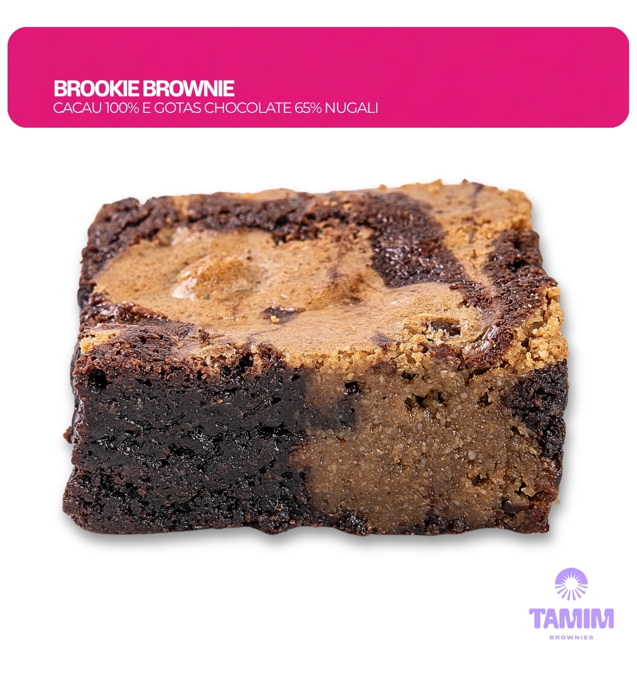 Tamim Brookie Brownie Caixa Display 10x50g (500g) - Imagem 2