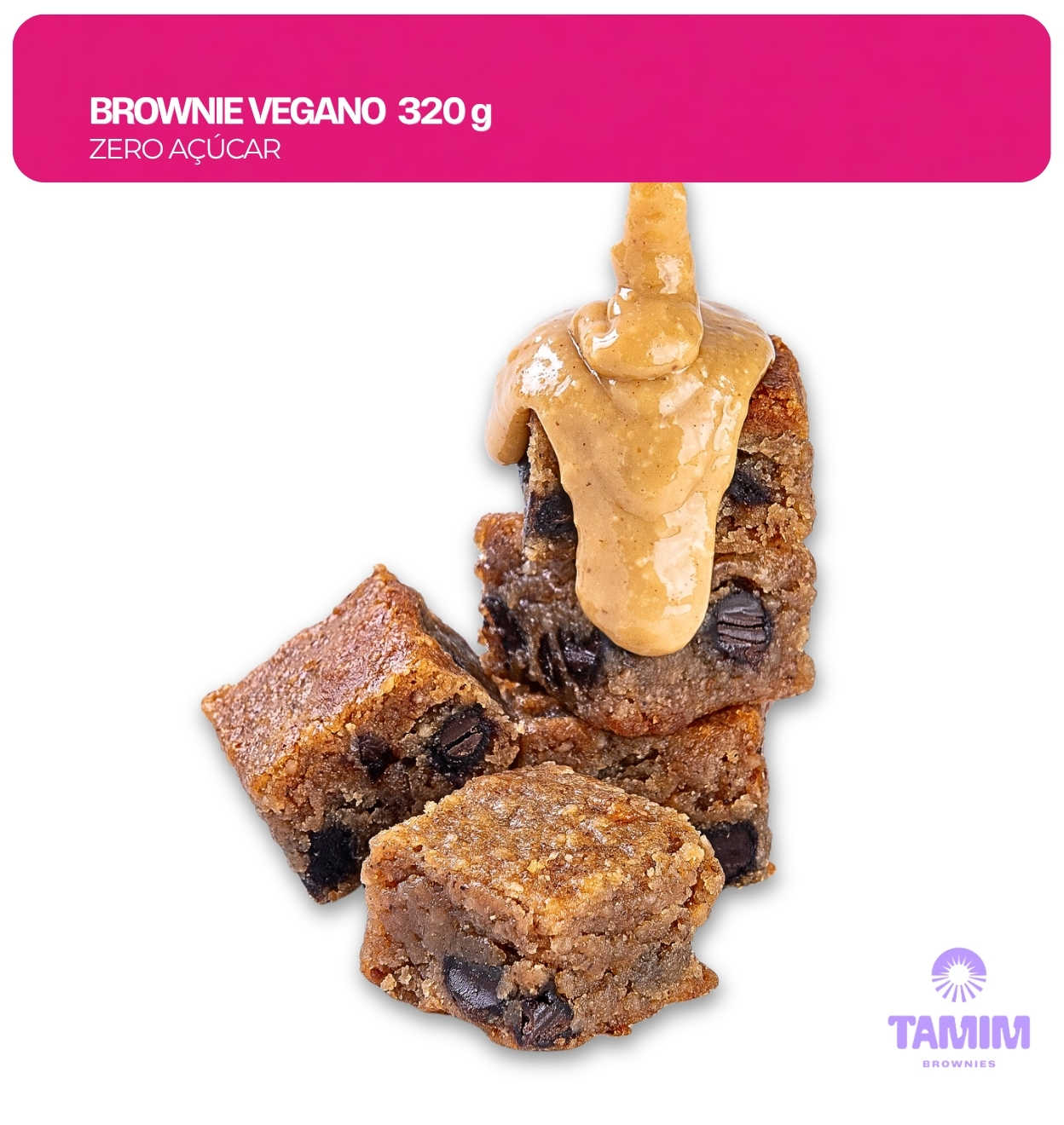 Tamim Brownie Vegano Bites 320g - Imagem 2