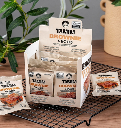 Tamim Brownie Vegano Caixa Display 10x50g (500g)