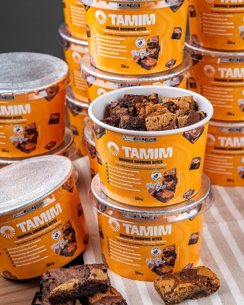 Tamim Combo 12 Unidades Brookie Brownie Bites 320g