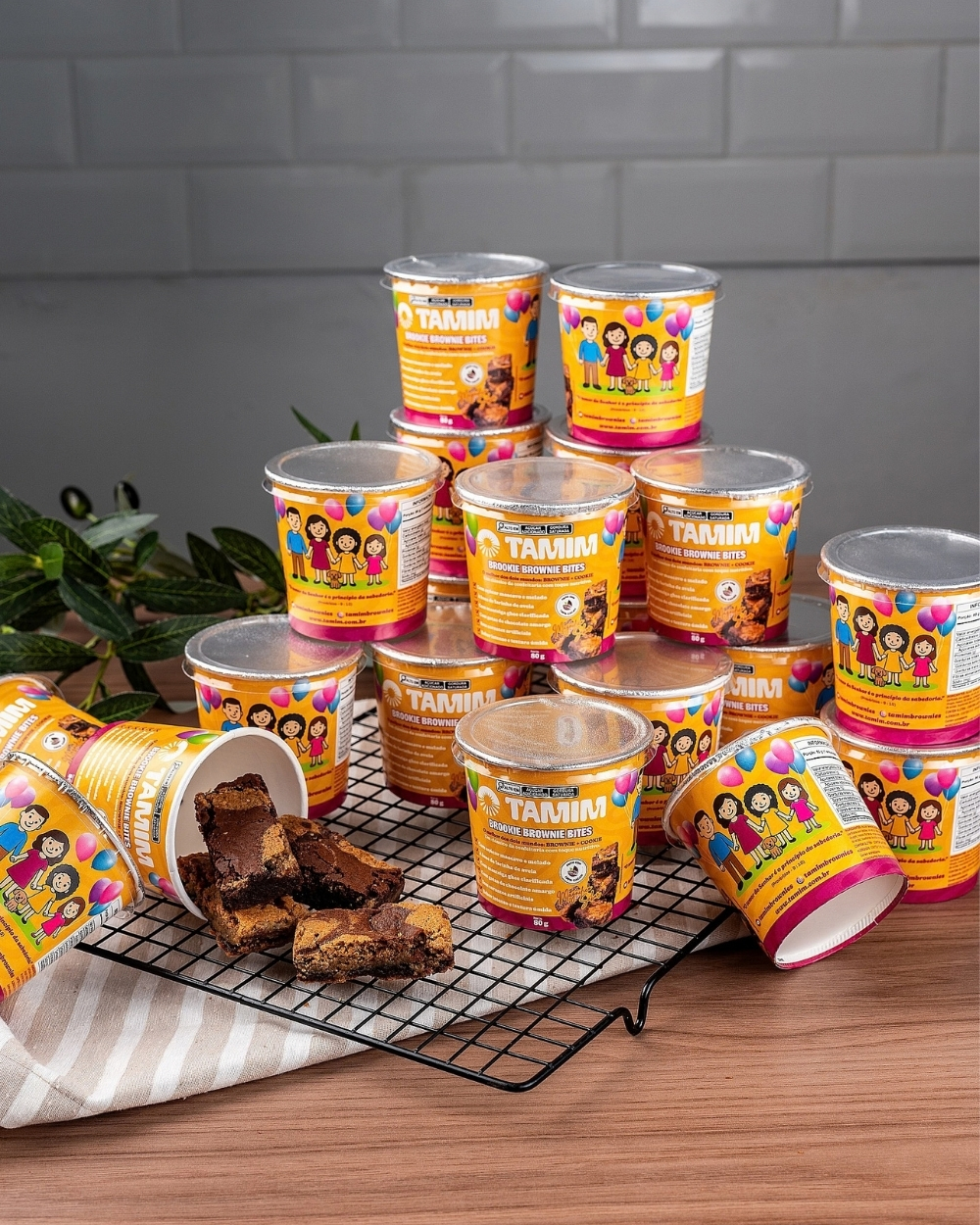 Tamim Combo 27 Unidades Brookie Brownie Bites Kids 80g