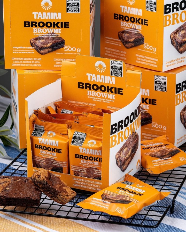 Tamim Combo 4 Unidades Brookie Brownie Caixa Display 10x50g (500g)