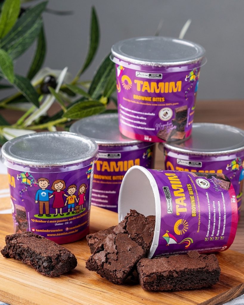 Tamim Combo 4 Unidades Brownie Tradicional Bites Kids 80g
