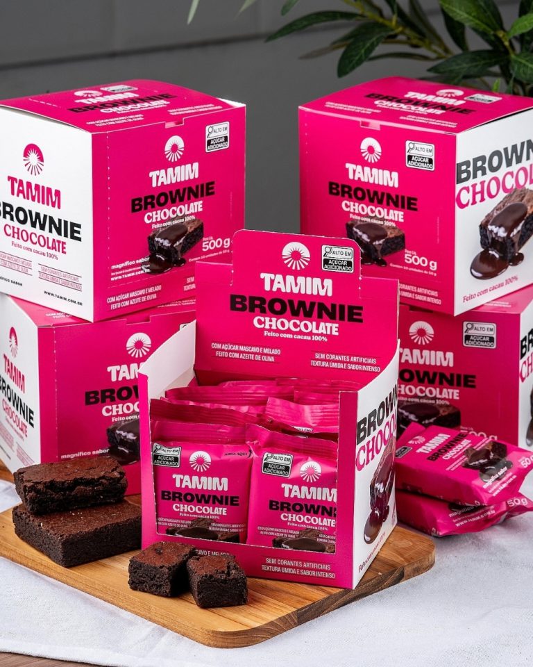 Tamim Combo 4 Unidades Brownie Tradicional Caixa Display 10x50g (500g)