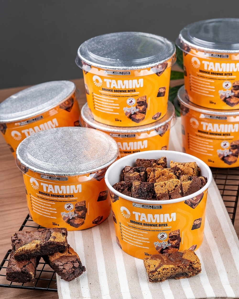 Tamim Combo 6 Unidades Brookie Brownie Bites 320g