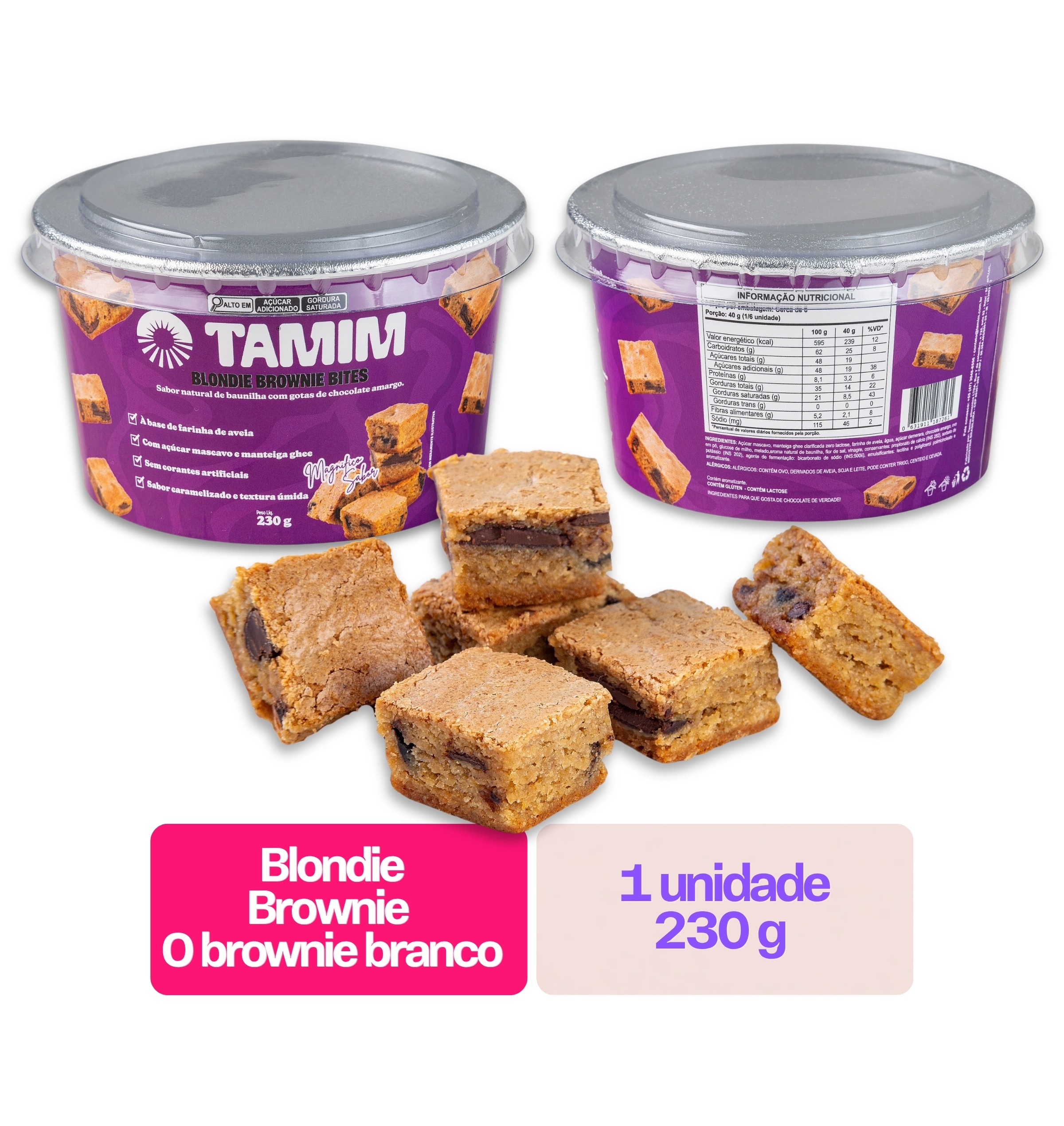 Tamim Blondie Brownie Bites 230g - Imagem 4