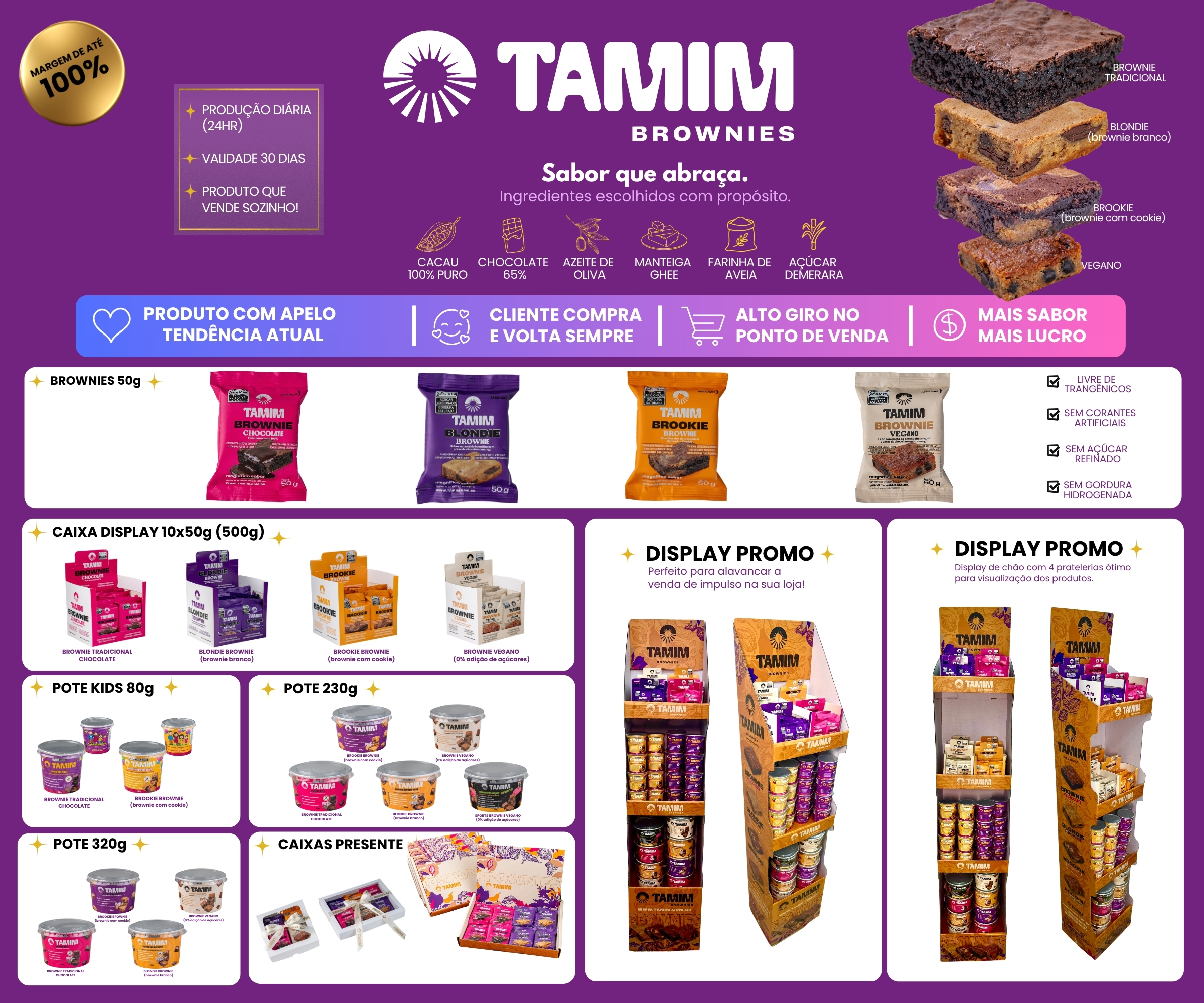 Portfólio completo de produtos TAMIM para revendedores